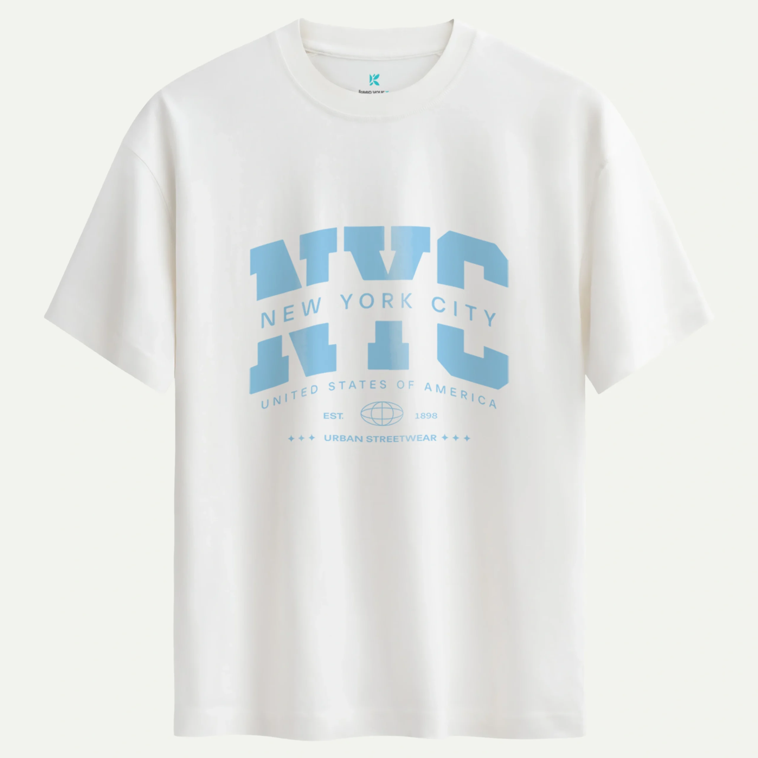 NYC_Urban_beyaz.webp Nyc Urban Baskılı Tişört - Görsel 1