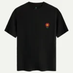 Retro Flower Red Baskılı Tişört - Görsel 2
