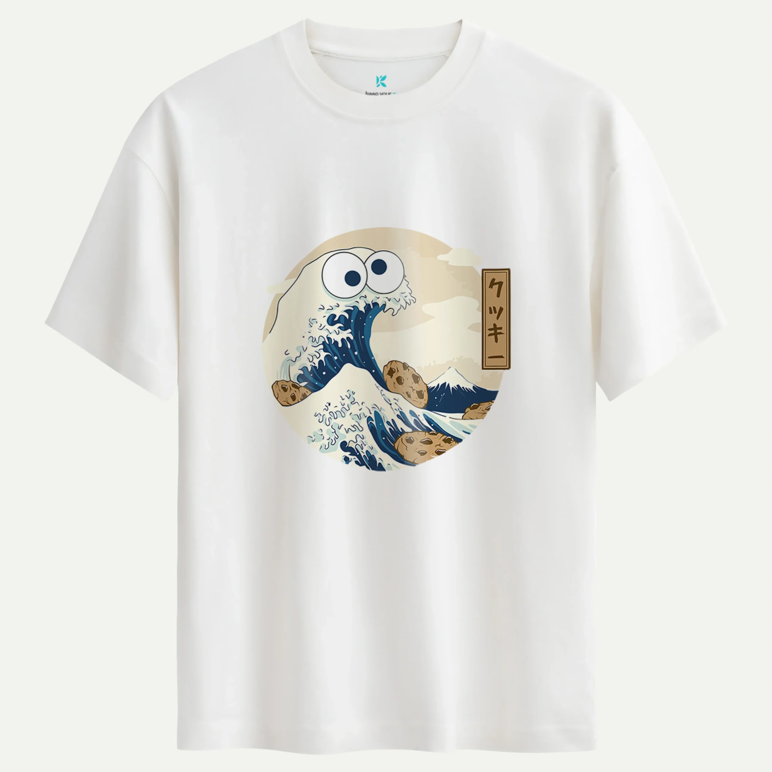 Snack_Monster_beyaz.webp Snack Monster Baskılı Tişört - Görsel 1