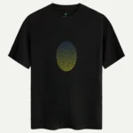 Yellow Navy Finger Print Baskılı Tişört - Görsel 2