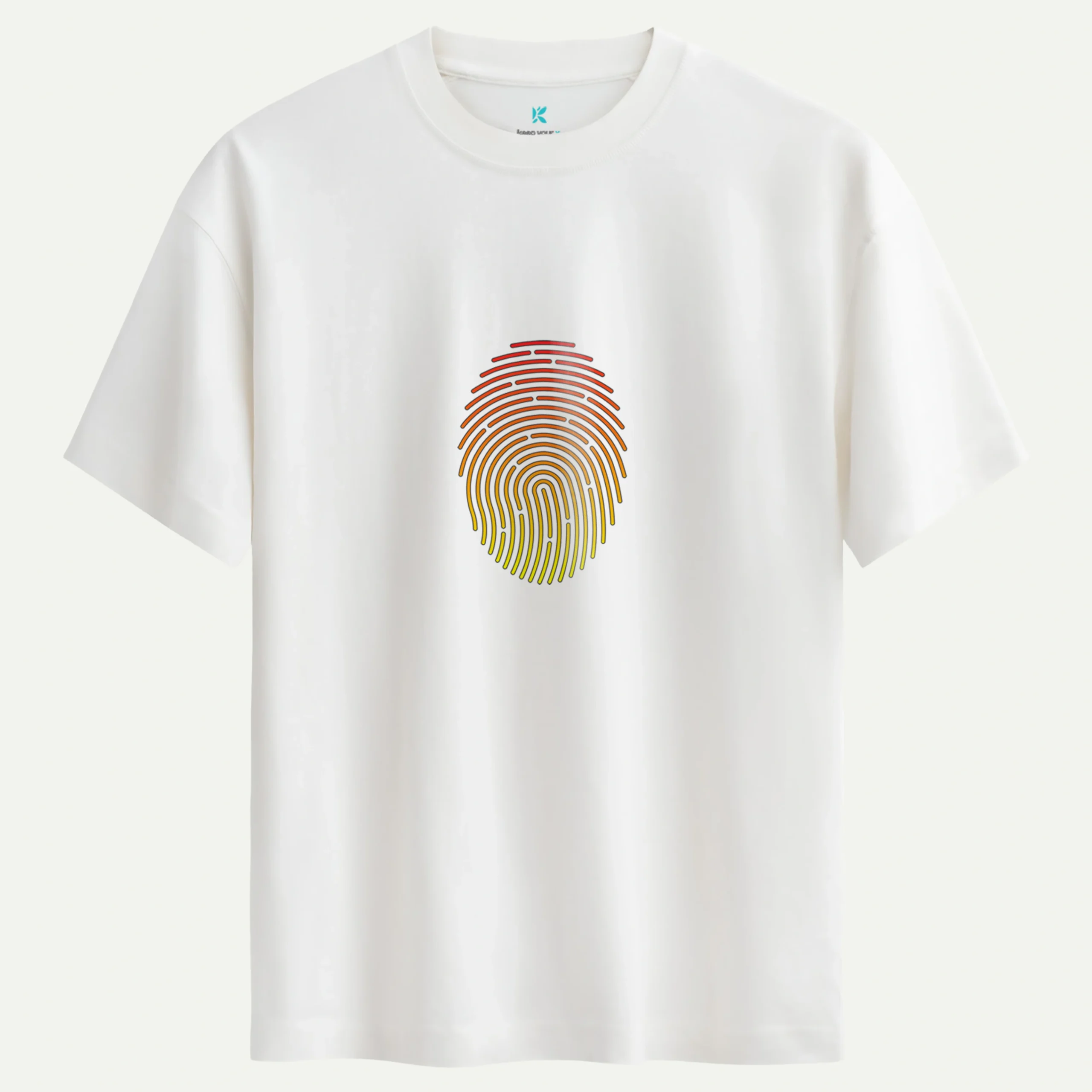 lions_fingerprint_beyaz.webp Lion'S Fingerprint Baskılı Tişört - Görsel 1