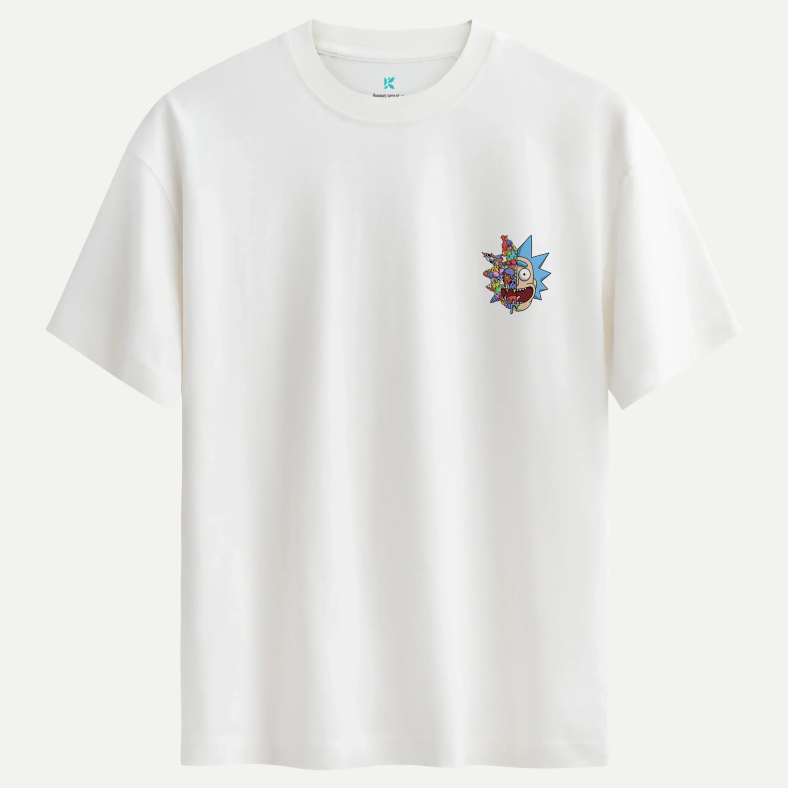 rick_morty_beyaz.webp Rick Morty Baskılı Tişört - Görsel 1