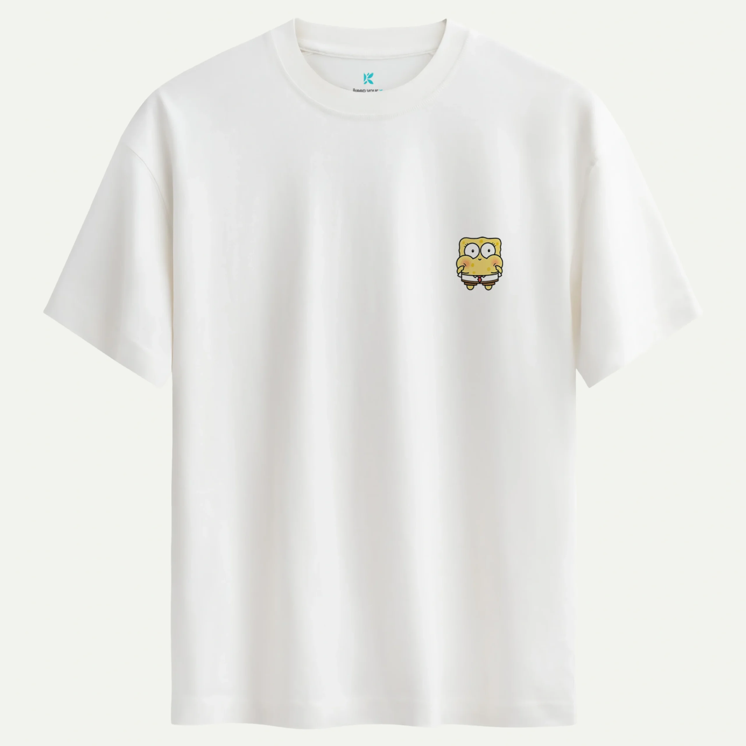spongebob_Mood_siyah_beyaz.webp Spongebob Mood Siyah Baskılı Tişört - Görsel 1