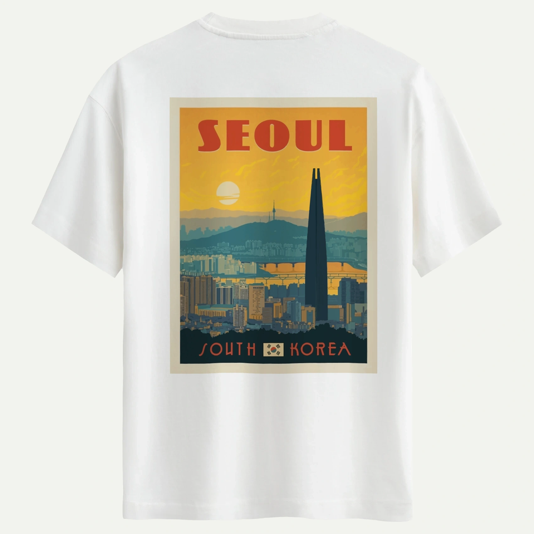 seoul_beyaz.webp Seoul Baskılı Tişört - Görsel 1