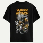 Shark Attack Baskılı Tişört - Görsel 2