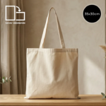 %100 Pamuk Gabardin Bez Çanta 35x30 cm – 220 gr
