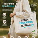 %100 Pamuk Kendin Tasarla Bez Çanta 35x30 cm – 220 gr