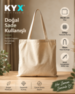 %100 Pamuk Kendin Tasarla Bez Çanta 35x30 cm – 220 gr - Görsel 3
