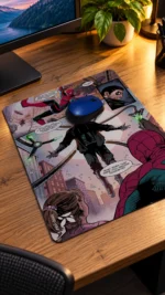 KYX Super Kahraman Cizgi Roman Desenli Mousepad 40x28 Cm - Görsel 2