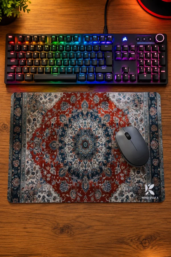 KYX Klasik Oryantal Hali Desenli Mousepad 40x28 Cm