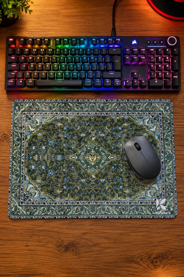 KYX Osmanli Motifli Klasik Hali Desenli Mousepad 40x28 Cm