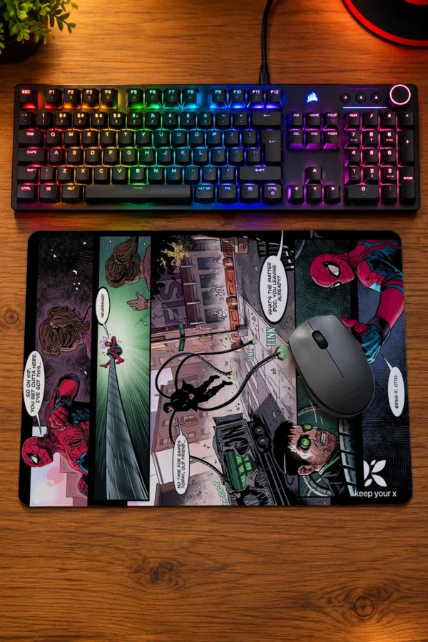 KYX Spider Man Cizgi Roman Tasarimli Mousepad 40x28 Cm