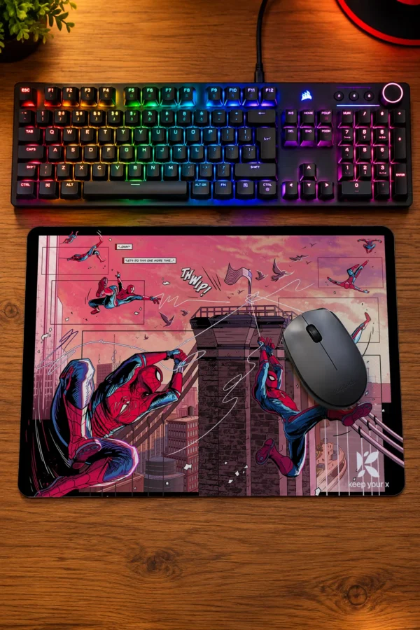 KYX Spider Man Cizim Tasarimli Mousepad 40x28 Cm